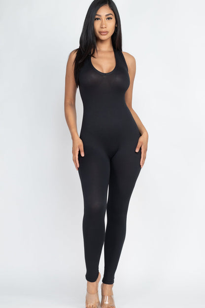 Racer Back Bodycon Jumpsuit (CAPELLA)