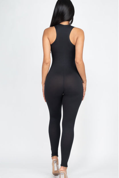 Racer Back Bodycon Jumpsuit (CAPELLA)