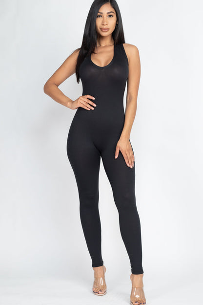 Racer Back Bodycon Jumpsuit (CAPELLA)