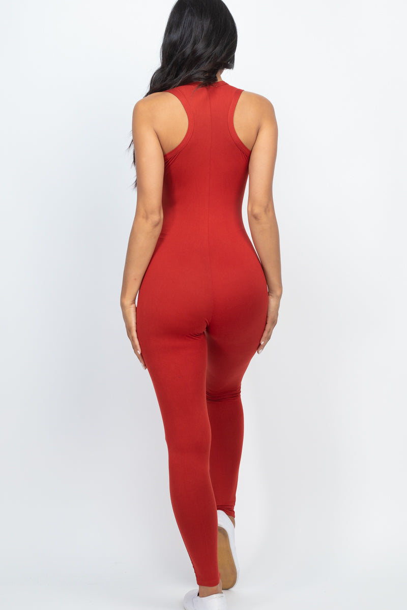 Racer Back Bodycon Jumpsuit (CAPELLA)