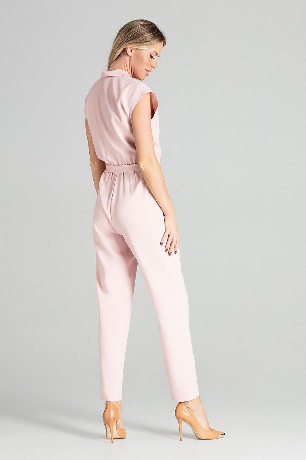 Light Pink Office Jumpsuits