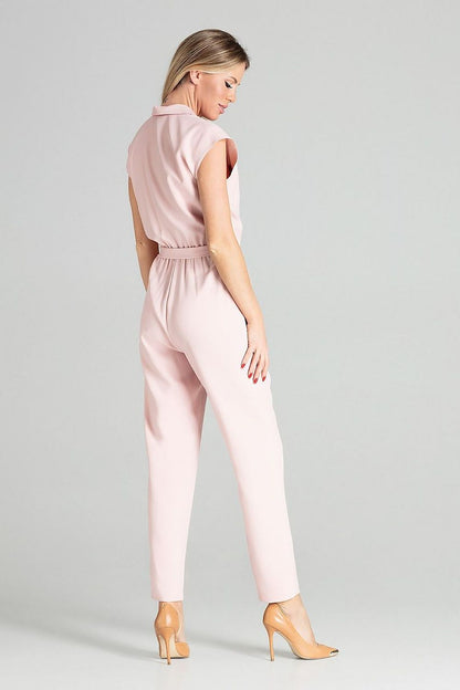 Light Pink Office Jumpsuits