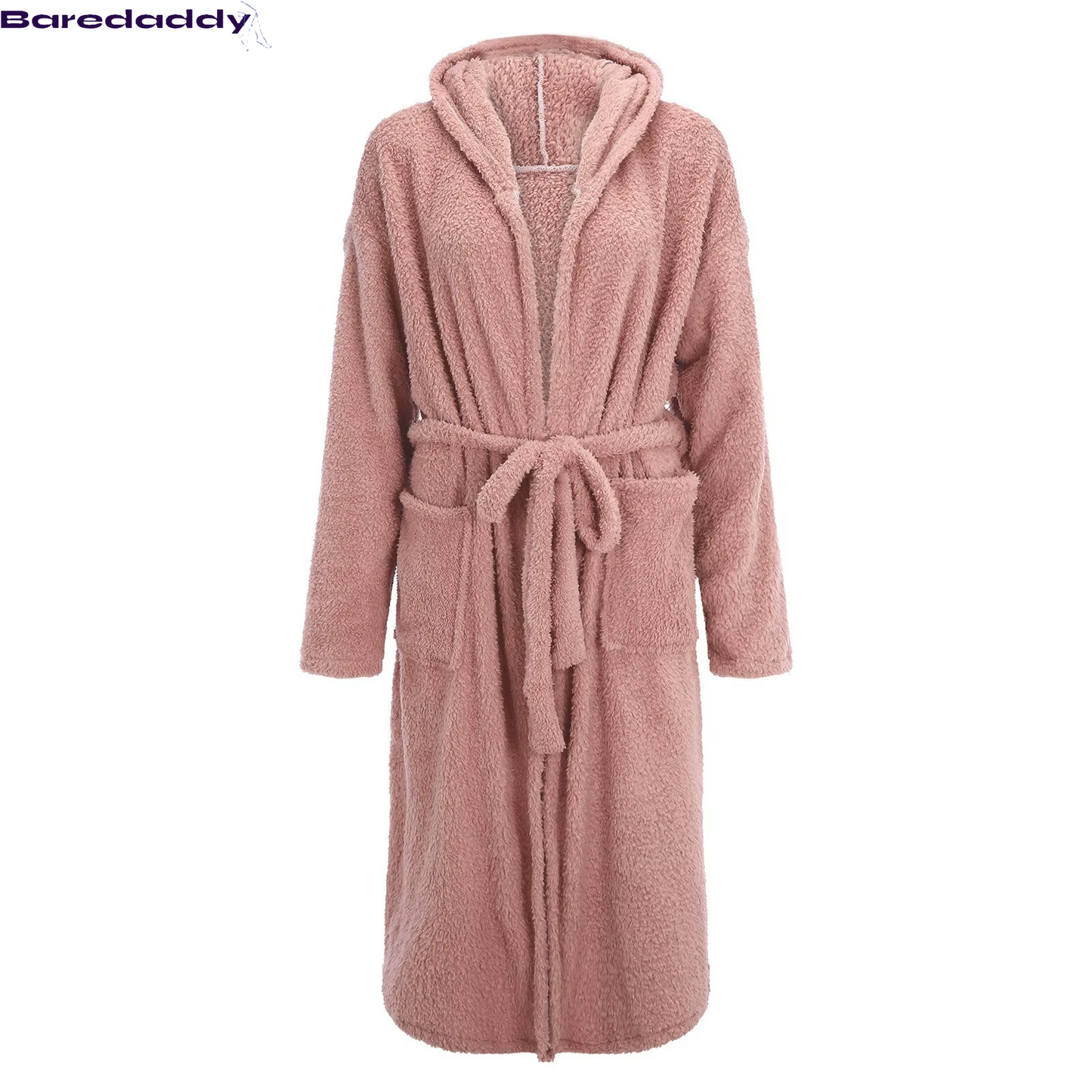 Baredaddy 3D Ear Hooded Flannel Bathrobe