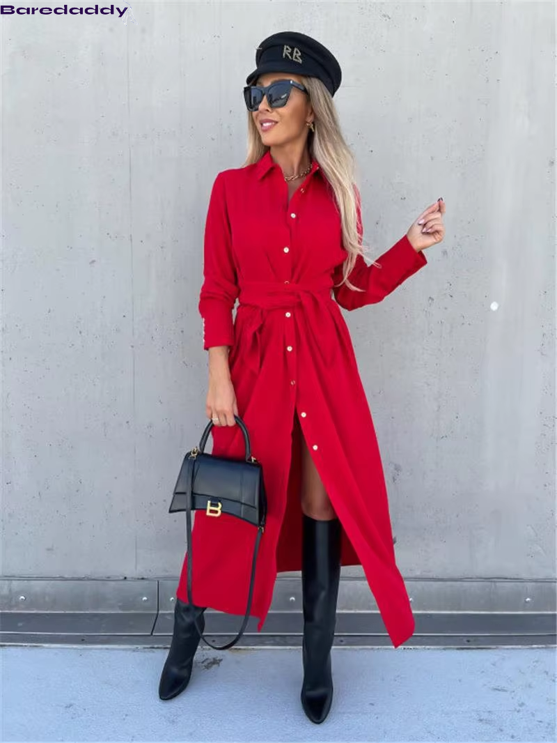 Baredaddy Autumn Long Cardigan Dress