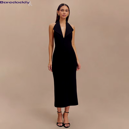 Baredaddy Backless Long Evening Dress