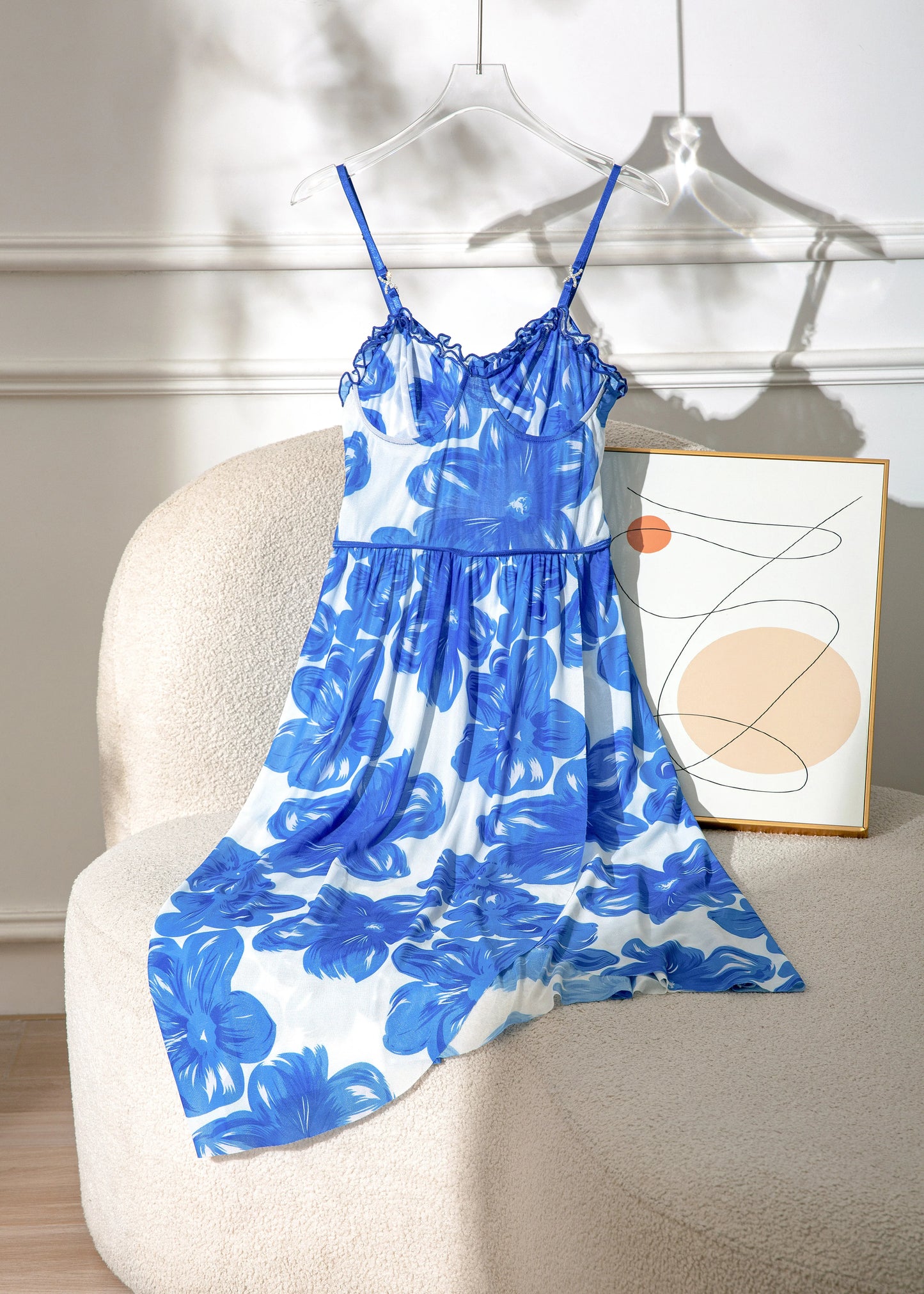 Baredaddy Blue Sling Nightdress