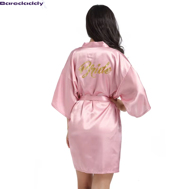 Baredaddy Bridesmaid Silk Wedding Designer Bathrobe