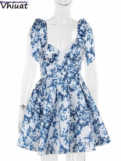 Baredaddy Vhiuat Floral Print A-Line Dress