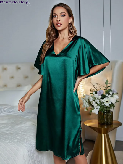 Baredaddy Plus Size Sleepwear Dress Loungewear