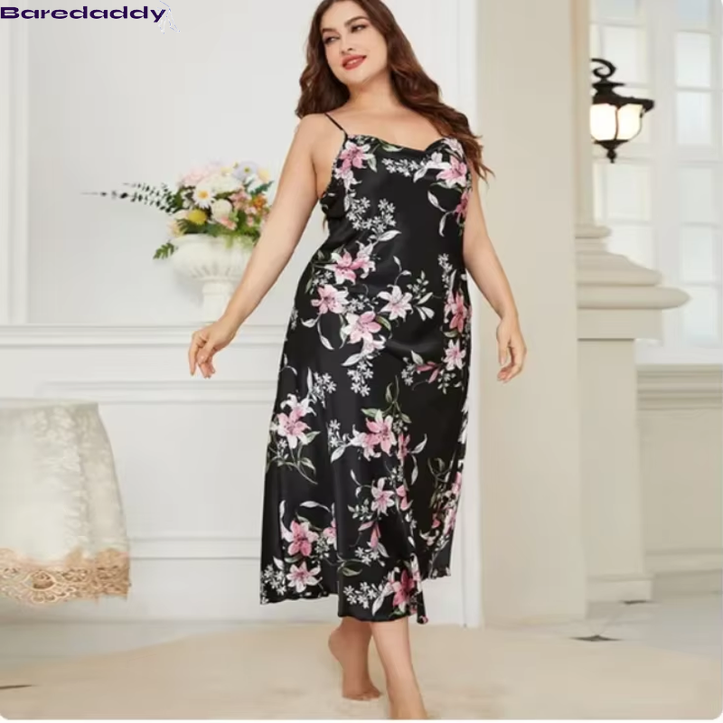 Baredaddy Plus size Suspender Nightdress