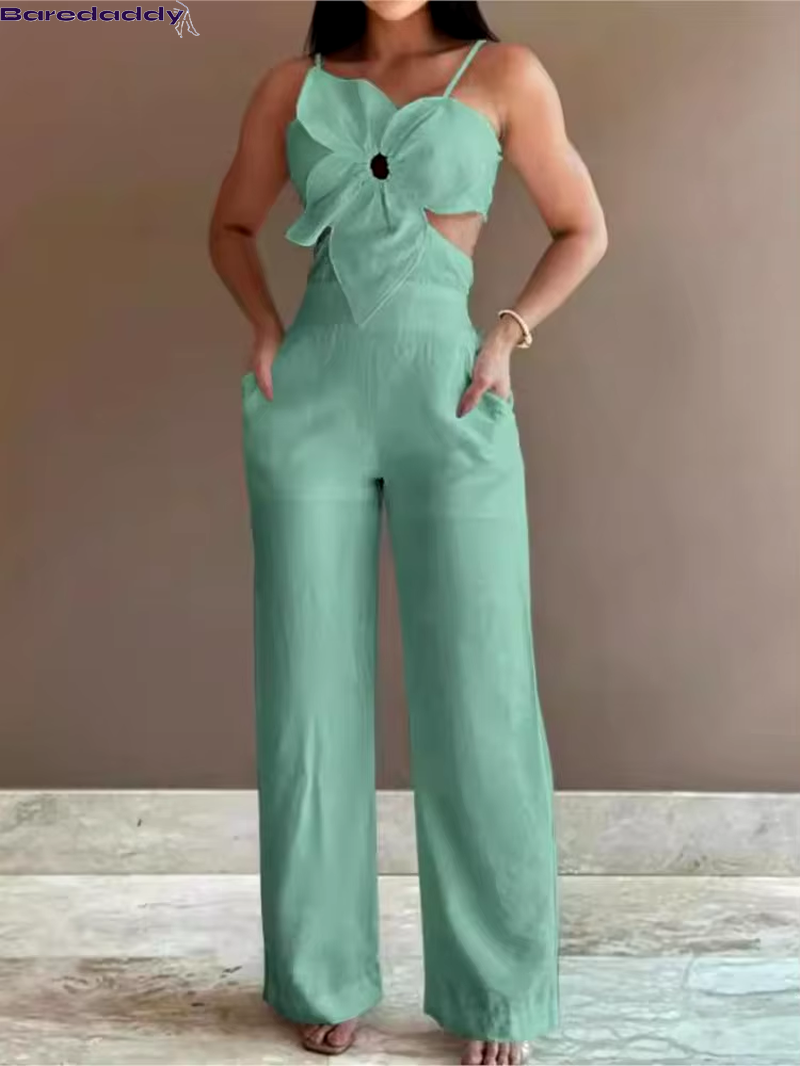 Baredaddy Spaghetti Strap Fashion Jumpsuit