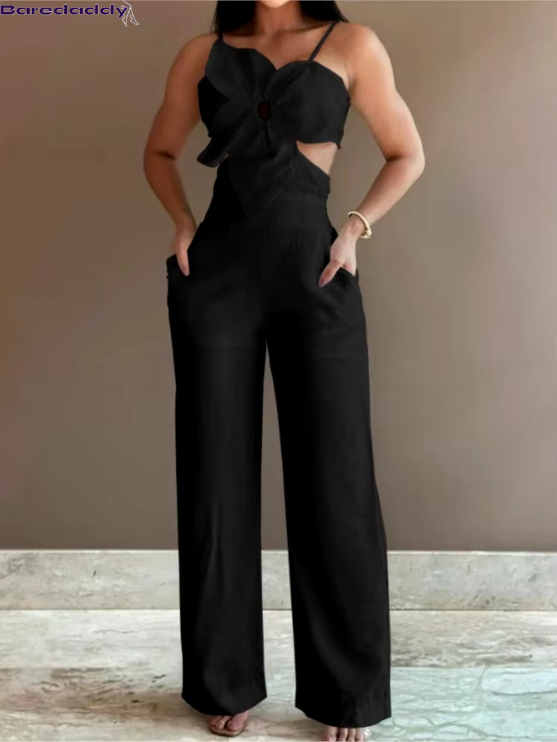 Baredaddy Spaghetti Strap Fashion Jumpsuit