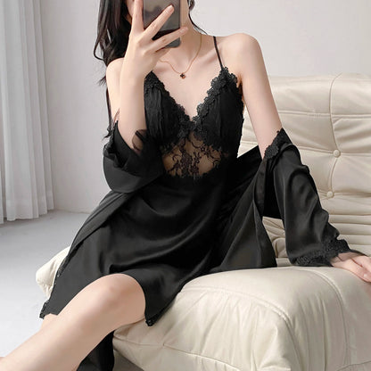 Baredaddy Wave Silk Robes for Nightwear