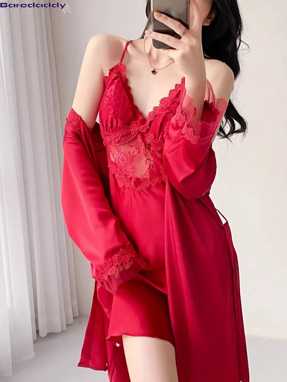 Baredaddy Wave Silk Robes for Nightwear