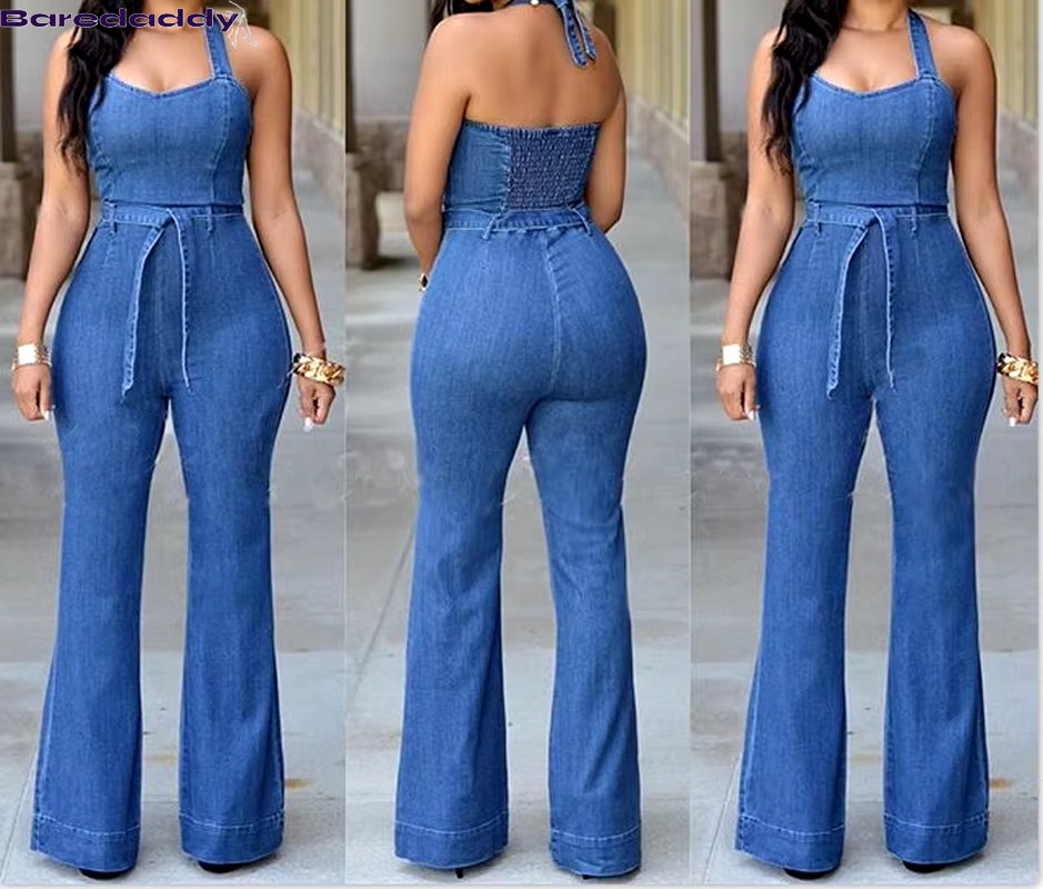 Baredaddy Mocha Denim Jumpsuit