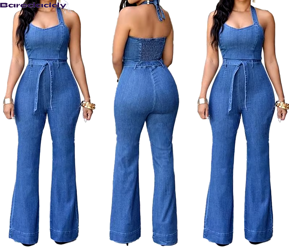 Baredaddy Mocha Denim Jumpsuit