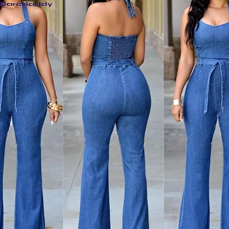 Baredaddy Mocha Denim Jumpsuit