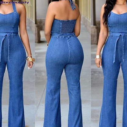 Baredaddy Mocha Denim Jumpsuit