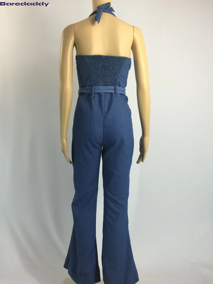 Baredaddy Mocha Denim Jumpsuit