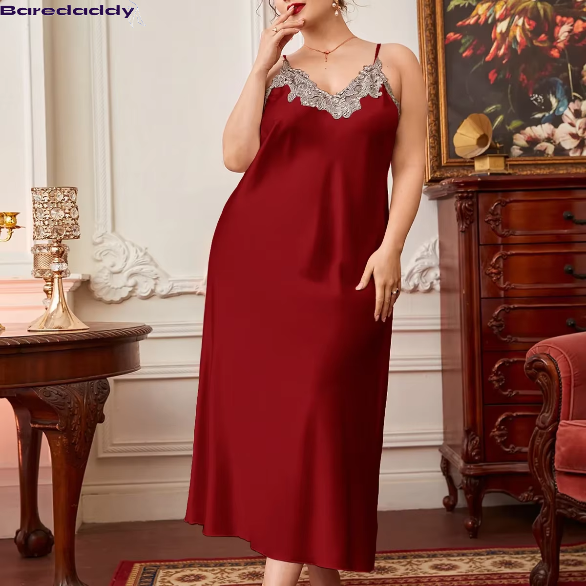 Camisolas Plus-Sized Sleepwear Nightwear