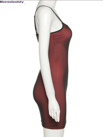 Mesh Double Layer Sexy Skinny Bodycon Dress