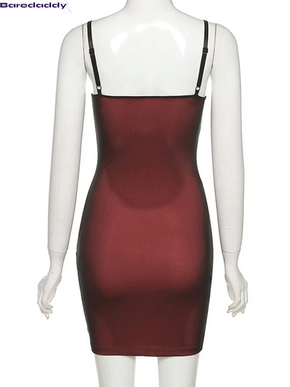 Mesh Double Layer Sexy Skinny Bodycon Dress