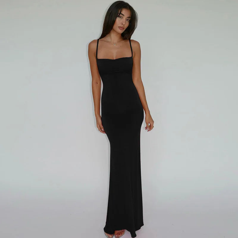 Draped Women's Backless Valentine Midi Collection Sundress