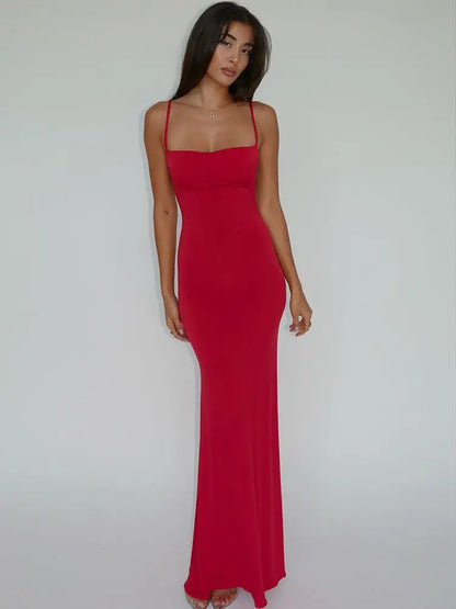 Draped Women's Backless Valentine Midi Collection Sundress