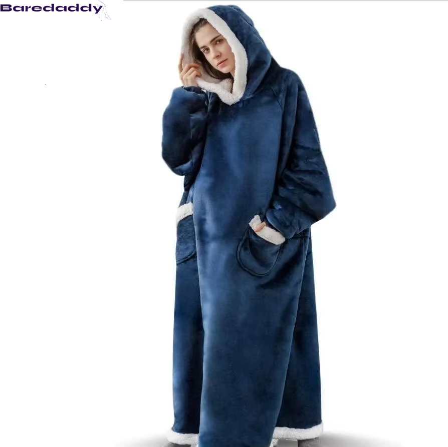 Baredaddy Super Long  Blanket Flannel Women Wear