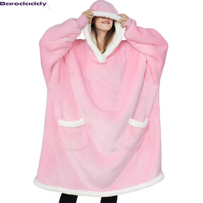 Baredaddy Super Long  Blanket Flannel Women Wear