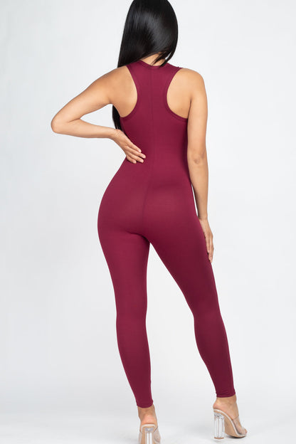 Racer Back Bodycon Jumpsuit (CAPELLA)